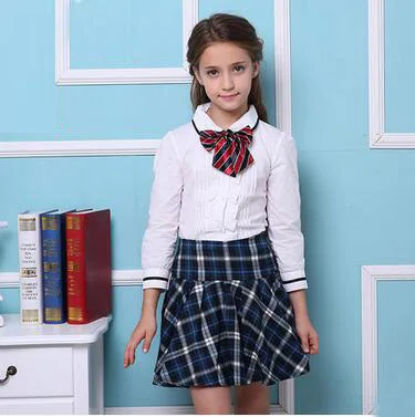 
Direct factory supply high quality polyester twill asian beautiful school uniform design for girls 