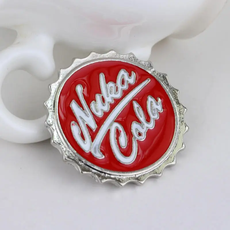 Game Fallout 4 Nuka Cola Enamel Brooches  Pin