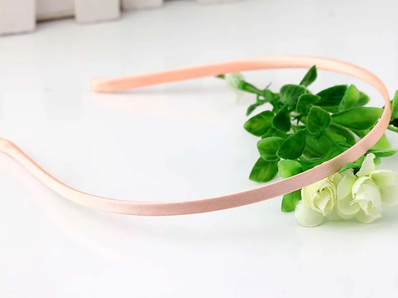 Good Quality Fabric Covered Metal Headband Girls Hairband Headwrap for DIY Hair Accessories Headwear 100 pcs/lot 20 Colors