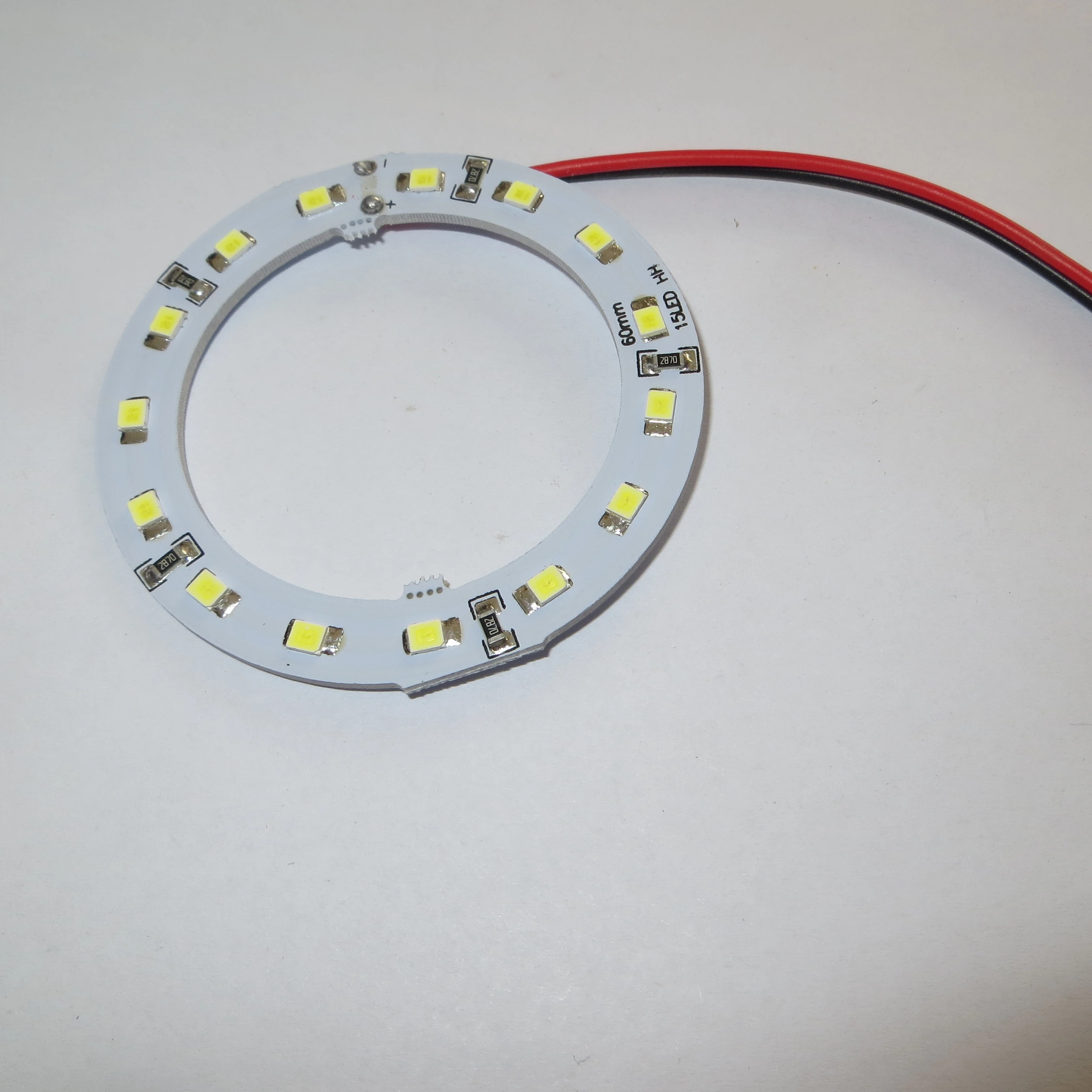 
12V 3528 Car Light white color 60mm Angel Eyes 15 SMD LED Ring Car 