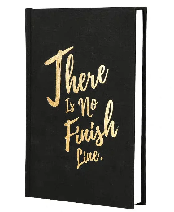 Ткань Обложка Блокнот золото тиснение логотип Журнал Новые поступления 2020