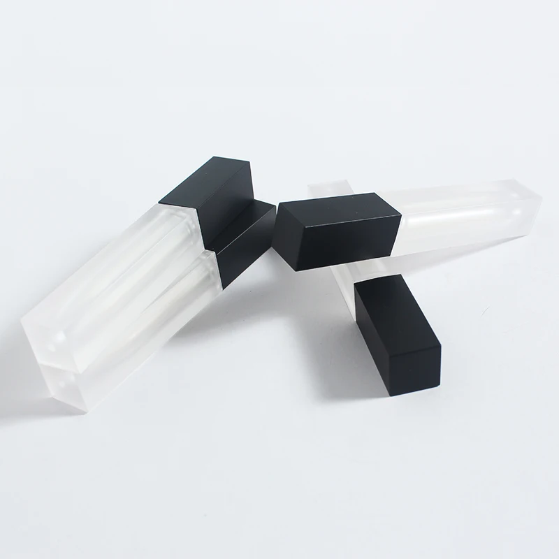 Matte lip gloss tube square lipstick with private label liquid lip eye cream single eyeshadow packaging eyeliner bottle plastic