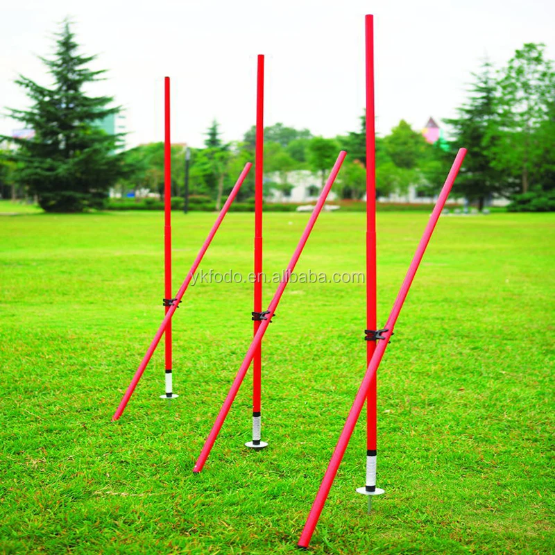 Made in china YIWU Agility pole Speed Training Equipment 6 Poles 12 Cones Carry Case
