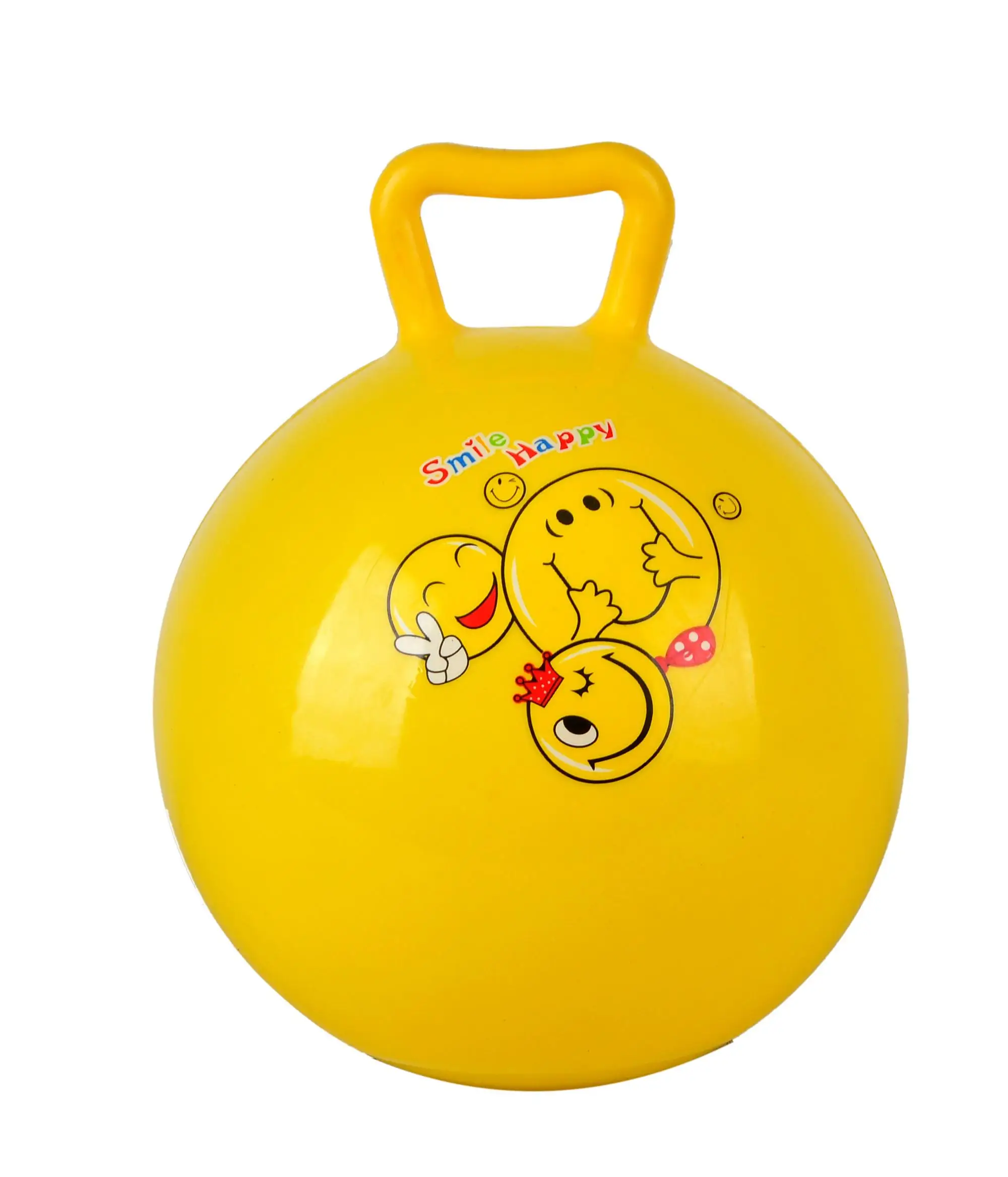 wholesale PVC Eco-Friendly hopper ball for kids handle jumping ball