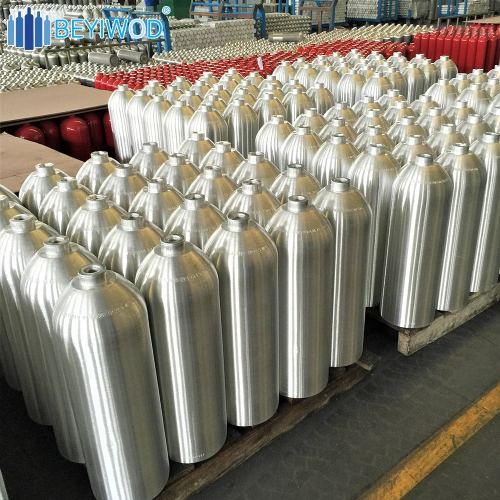 DOT3AL 2.5lb 5lb 15lb 20lbs co2 tank aluminum co2 cylinder gas bottle