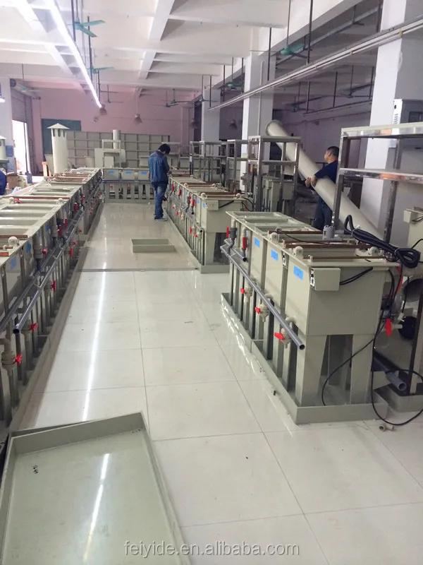 Ручная стойка Feiyide, линия хромирования для медного никелевого цинкового покрытия