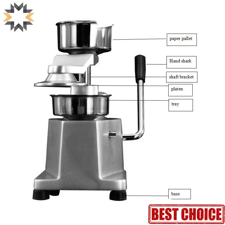 Ручная круглая машина для приготовления куриных, бургеров, говядин, картофельных картофелей NEWEEK