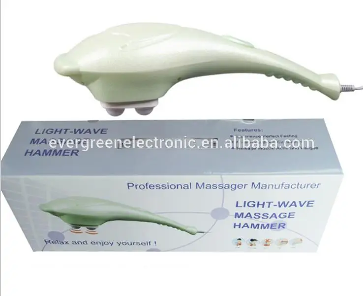 Ручной Вибрационный инфракрасный массажный молоток, вибрационный массаж рук с 4 массажными головками