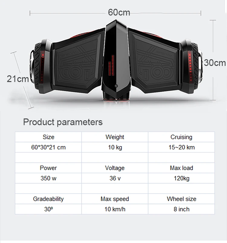 
China Patent New model 2 wheel 8 inch electric self balancing scooter balance scooter 
