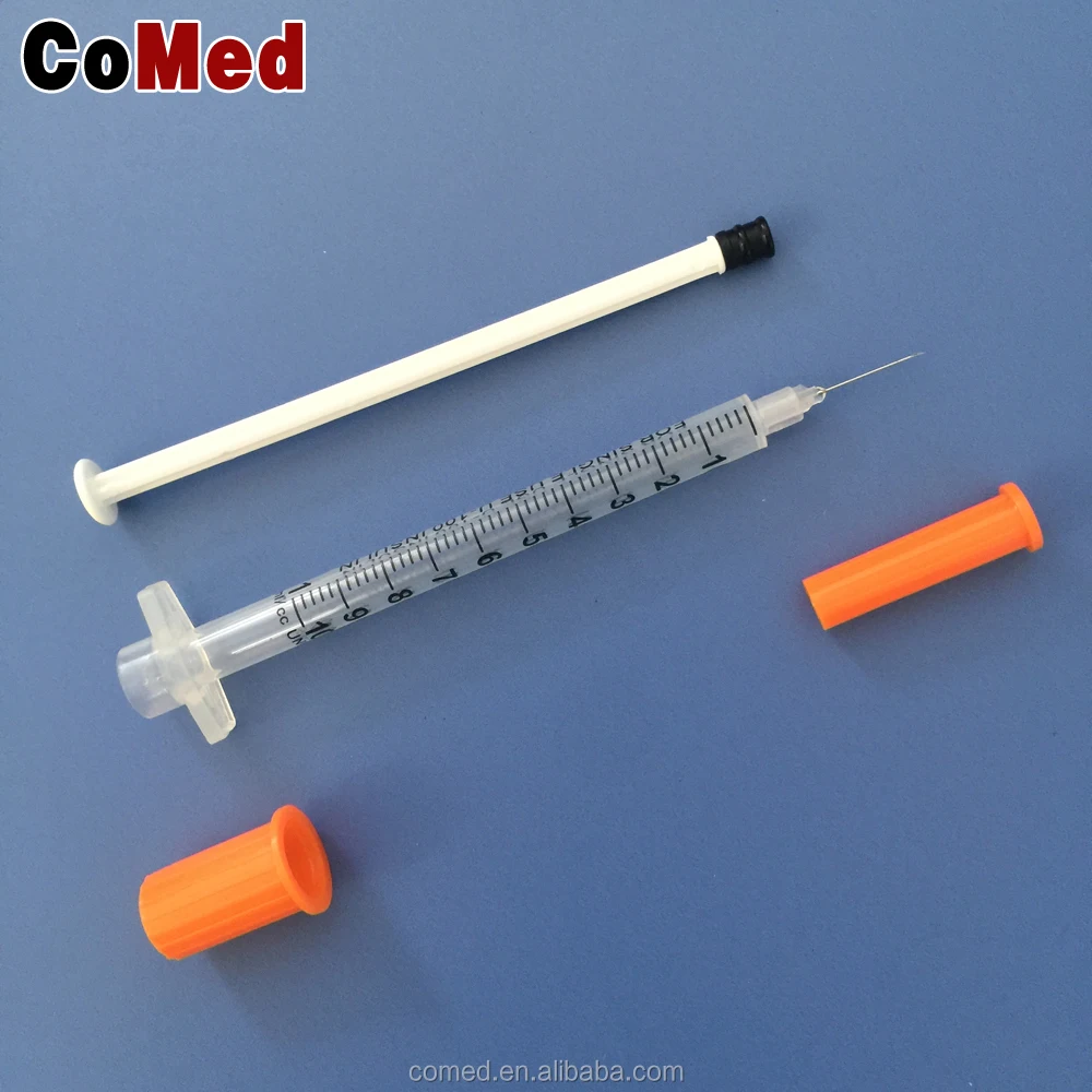 
Disposable Insulin syringe with fixed needle 