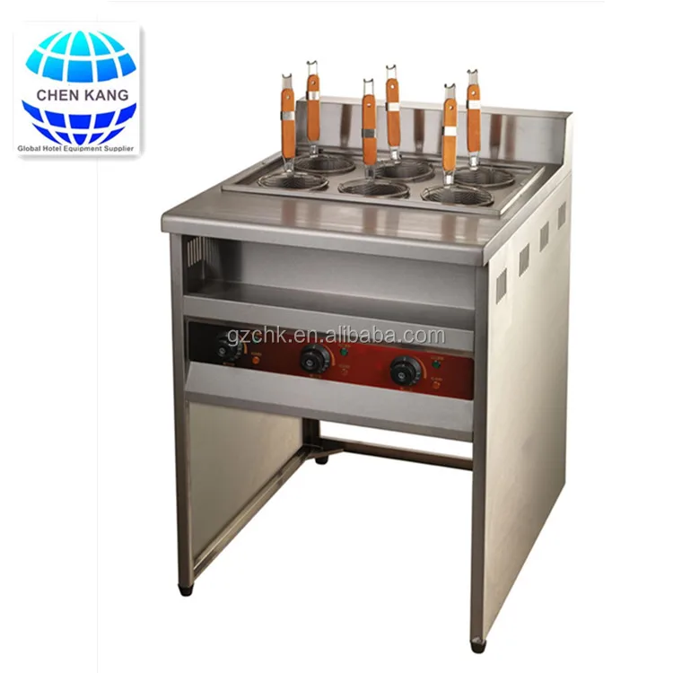 Fast food restaurant electric /gas pasta cooker/6 basket noodle cooker EH-776