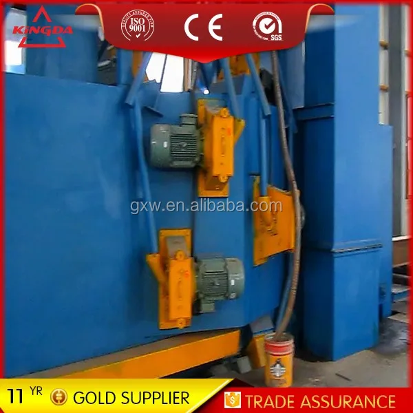 Q168 steel shot blasting machine for all kinds of channel steel angle iron and plate iron
