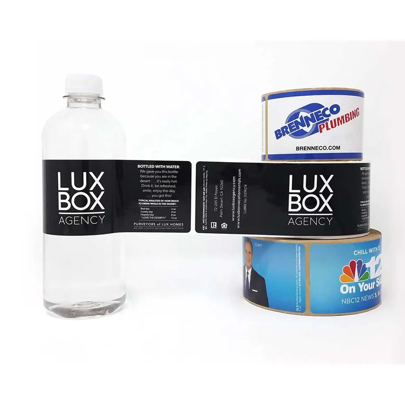 Hot sale high quality custom water bottle labels