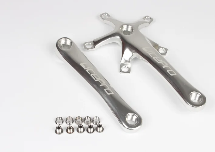 Litepro Bike Crank Folding Road Bike Crankset 170mm Crank Arm Square Crankset BCD Bike Parts Black, Red, Silver[free shipping]