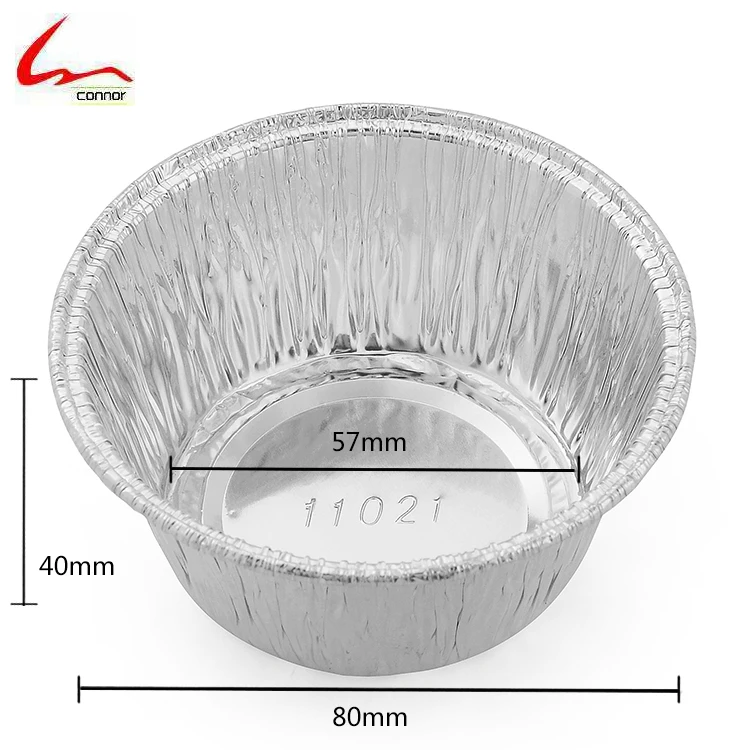 
Disposable Food Grade Round Aluminum Foil Container For Cake Baking 