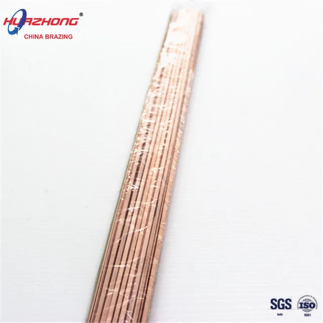 Phos-Copper Brazing Round Rods for Air-condition Refrigeration Soldering Stick HVAC Welding Flat Bars Manufacturer Filler Metal