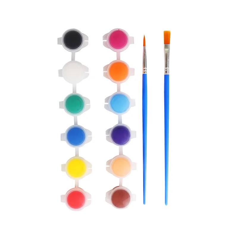 High Quality Non-toxic Kids Drawing 5ml Acrylic Paints 12 Color Set