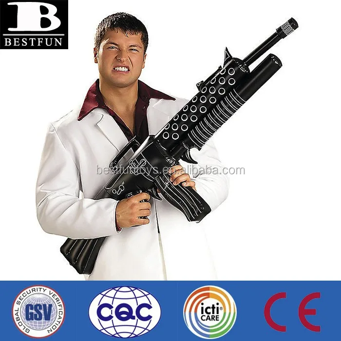 Китайский OEM завод Надувное оружие Тони Монтана виниловый надувной костюм на