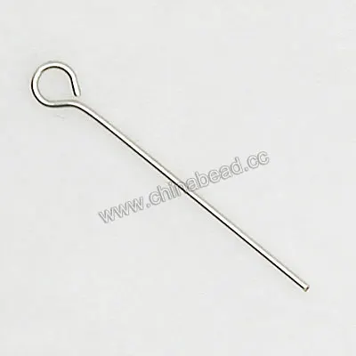 Wholesale eye pin, jewelry findings Brass in platinum