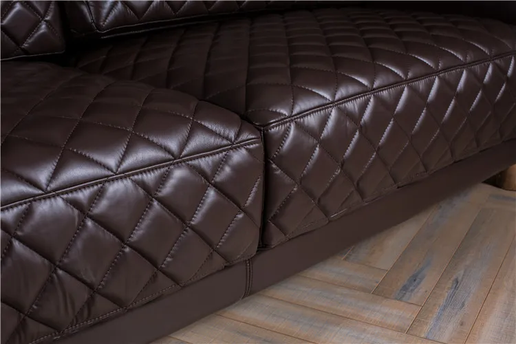 
Used Wood Frame Chesterfield 2 Seater Leather Sofa Cushion 