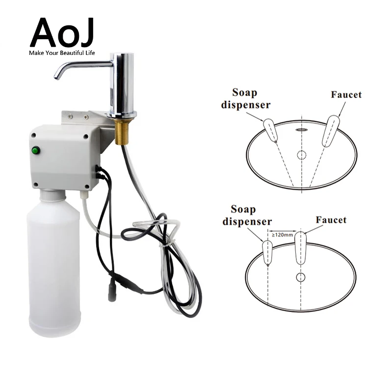 Shopping mall high-end metal liquid soap for automatic soap dispenser