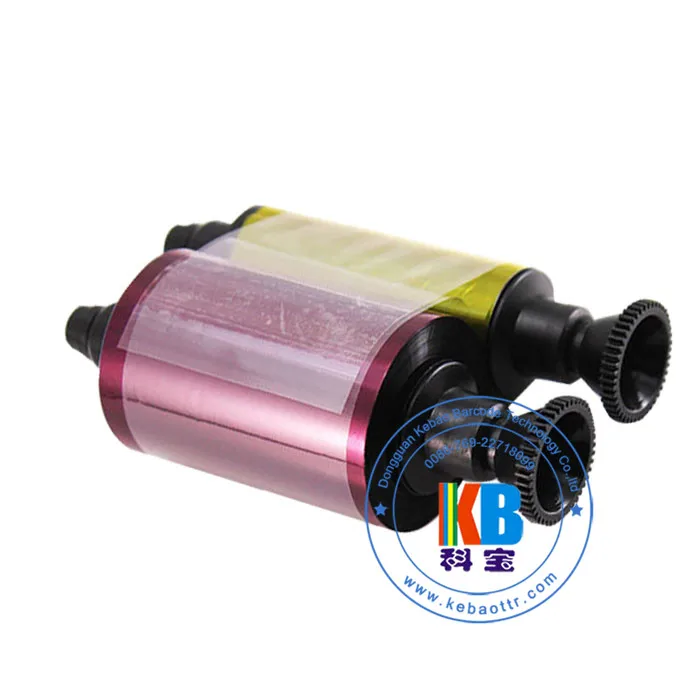 Pebble3 Pebble 4 printer R3011C Plastic PVC ID card Printer ribbon ymcko plastic printer ID card ribbon