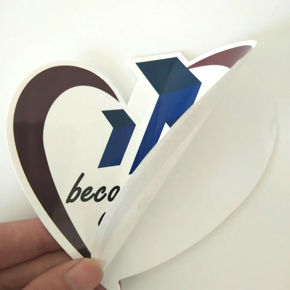 Waterproof UV Coating Custom Pvc Vinyl Car Decals Die Cut Logo Racing Motorcycle Stickers