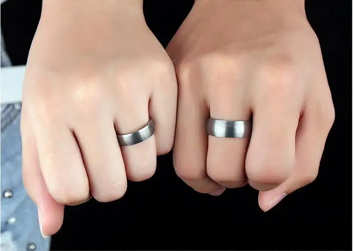 
Mens Wedding Band Two Tone Black Tungsten Carbide Ring 8mm Comfort Fit 