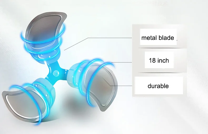 
3 in 1 industrial metal pedestal stand fan with full copper 