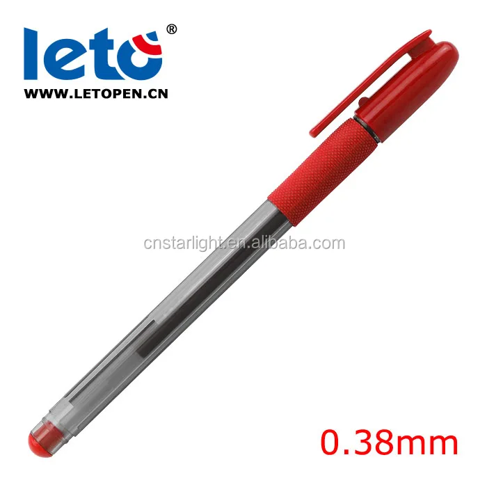 Leto GP-5932 Ultra Micro & Extra Fine Point -0.38mm-smooth,black blue red gel pen