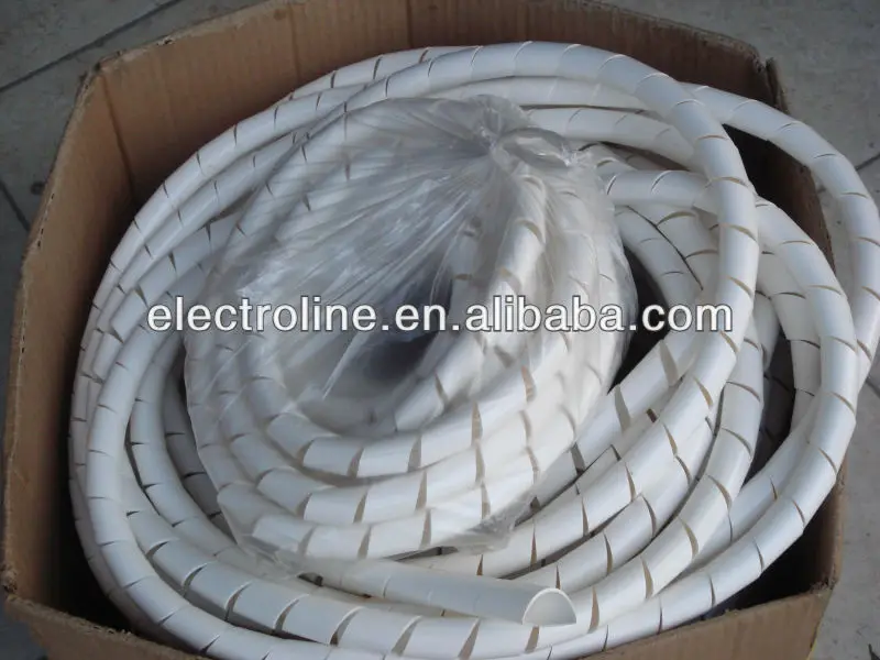 Factory Wholesale Sales Black And White Plastic Cable Sleeve Spiral Wound Tape