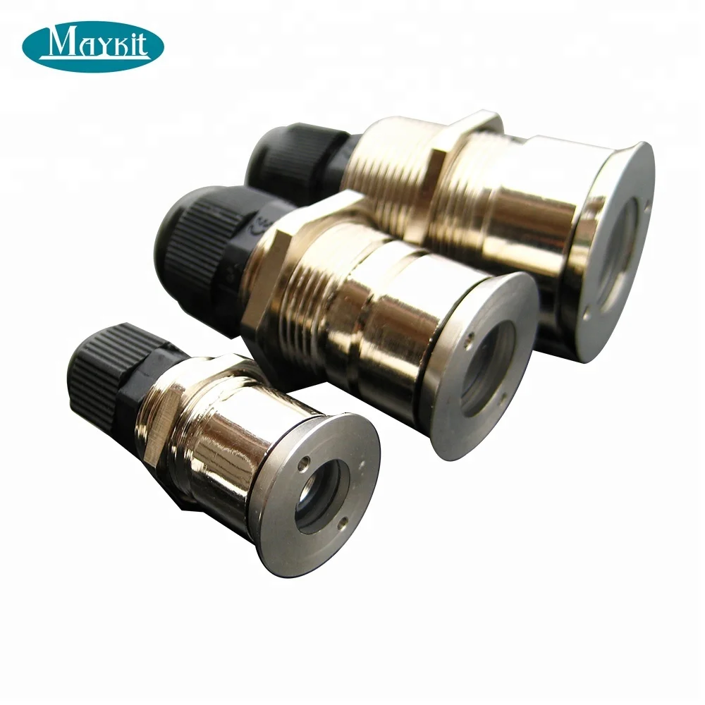 Swimming pool fiber optic end fitting for star
