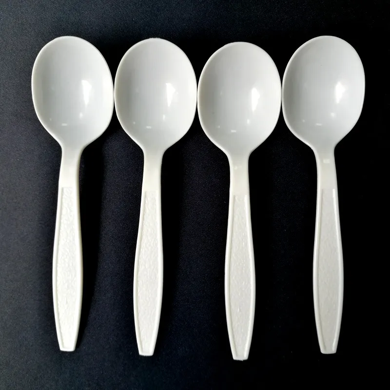 Medium weight PS Knife, spoons, fork, tea spoon 4 kits plastic cutlery set