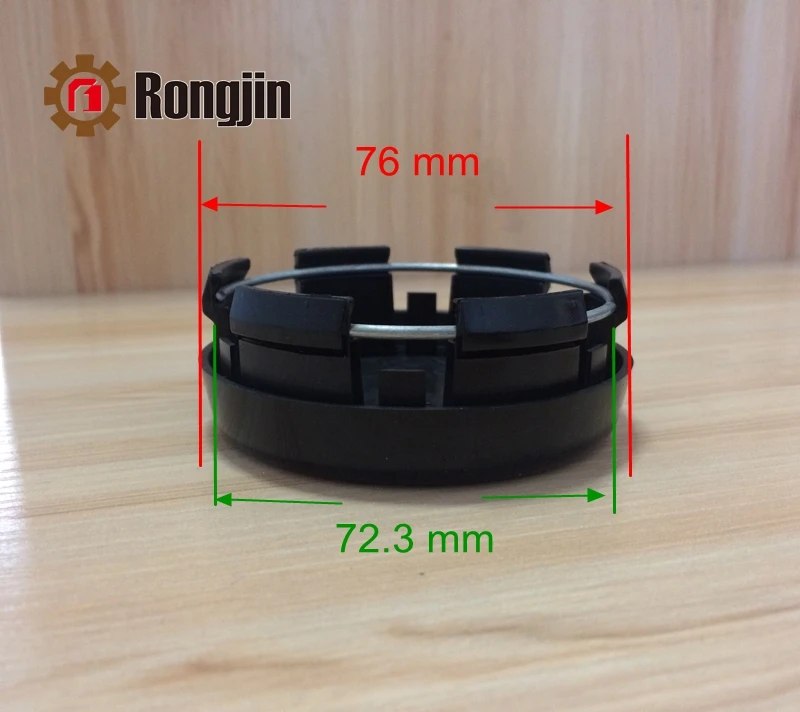 
ABS 79.2mm 6 Lug Black Wheel Hub Cap Center 