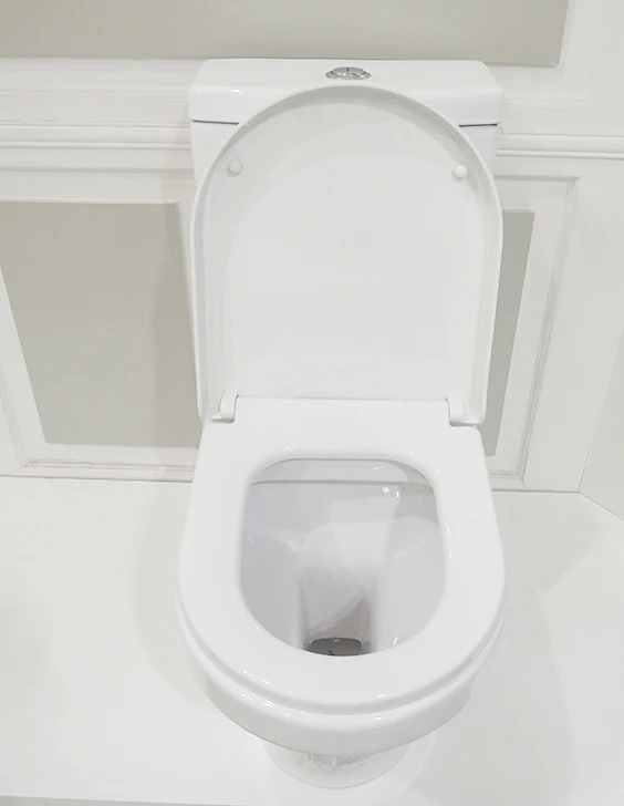 China Supplier High Efficient Round Two Piece Dual-Flush Ceramic Toliet