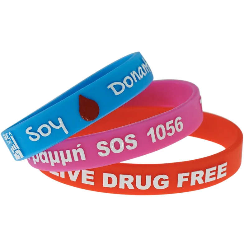 Customized  High Quality Bracelet Basketball Rubber Silicone Wristband