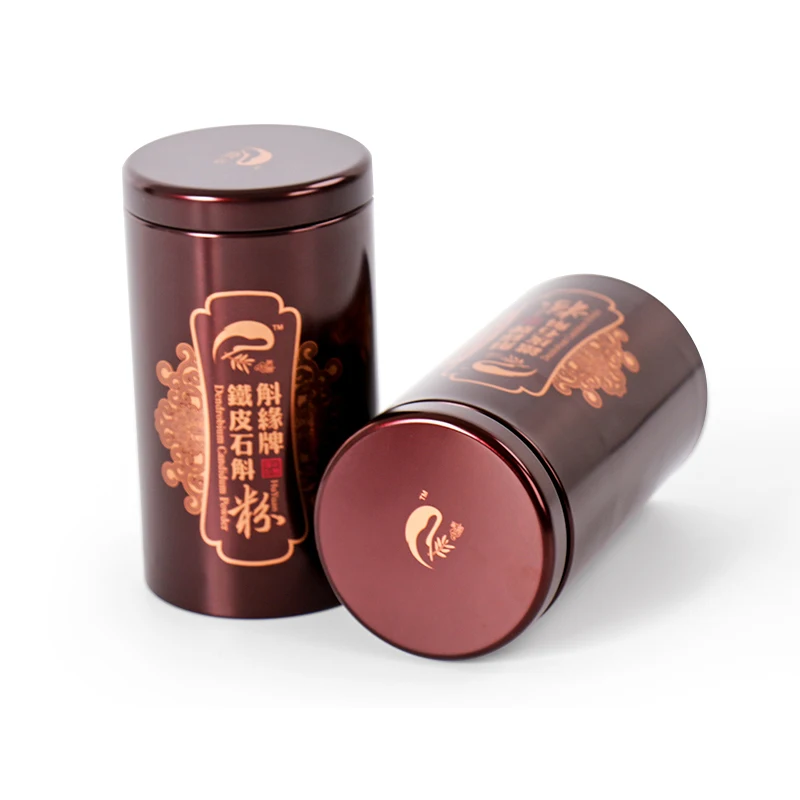 
Factory Wholesale Food Grade Small Round Metal Tin Box For Tea Coffee 