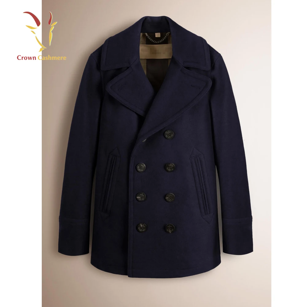 New Design Fashion Style Men Winter Wool Cashmere Woolen Coat