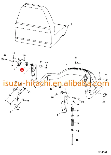 Bob-cat Loader Parts Operator Seat Magnet Bushing 6680443 S160,S185,S330,T770 Loader Bush