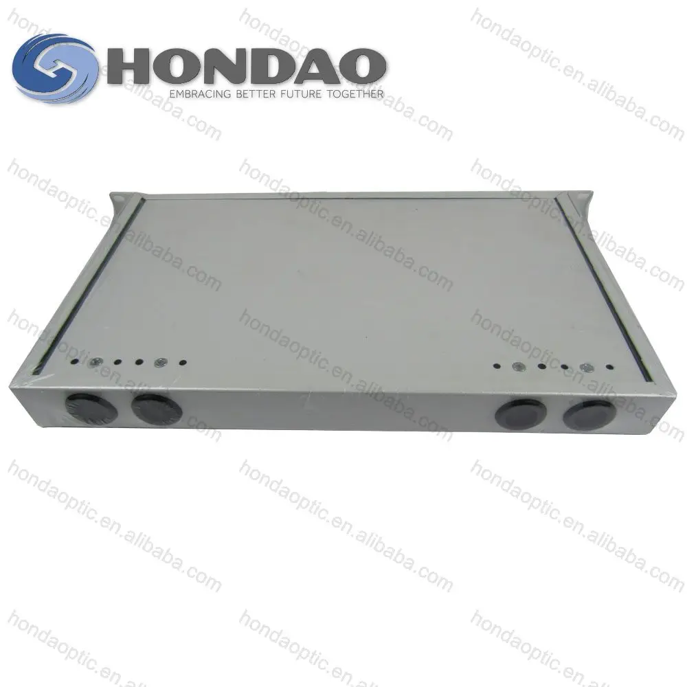 Hondao fiber optic indoor ODF/OCDF Wallmount 24 Core Patch Panel PLC Splitter waterproof