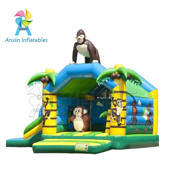 inflatable gorilla bounce house amusement castle around