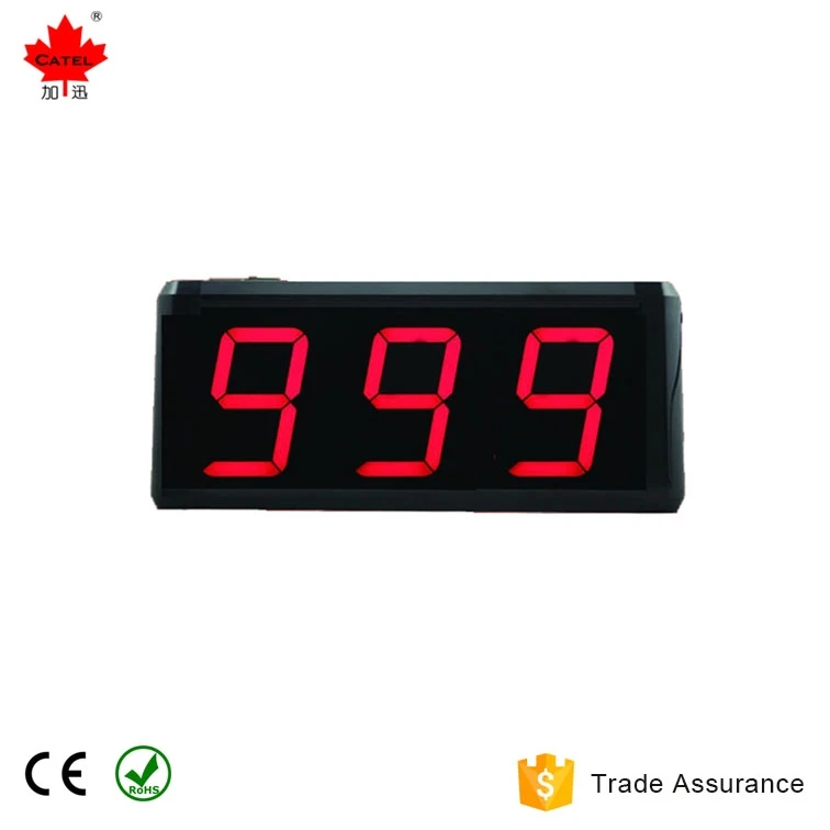 CATEL CTM999 LED Display Receiver&CTT09E Call Button For Hospital Restaurant Bank