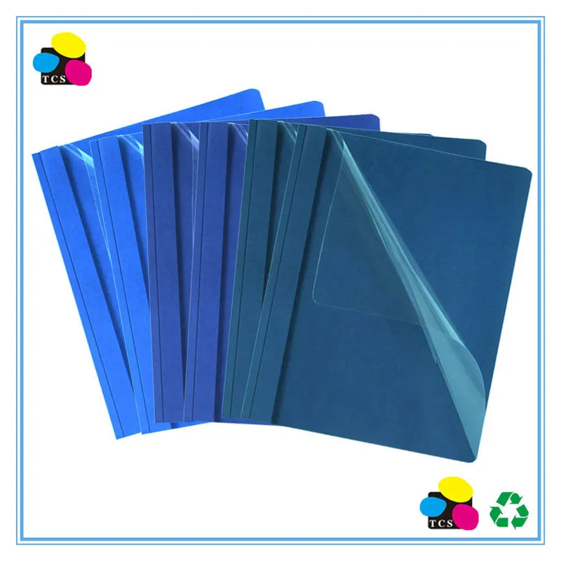 
Navy Clear front Report Cover with Metal Fastener A4 Letter Shanghai Manufacturer 