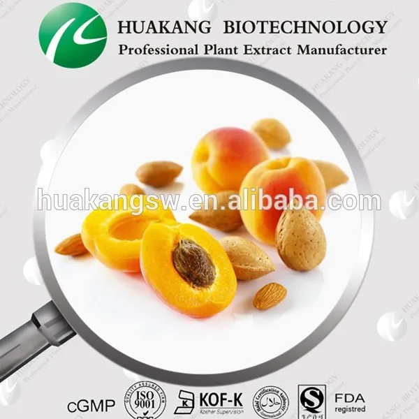 экстракт миндаля амигдалин 98% цгмф завода iso/кошерной/халяль( тин)