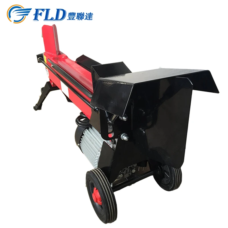 China manufacture top 230V 50HZ 7 ton red electric used log splitter for sale
