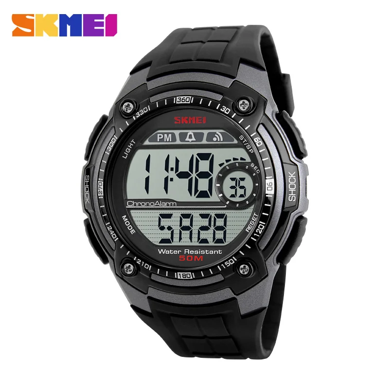 Спортивные horloge Dual Time водонепроницаемые часы цифровые спортивные японские цифровые часы