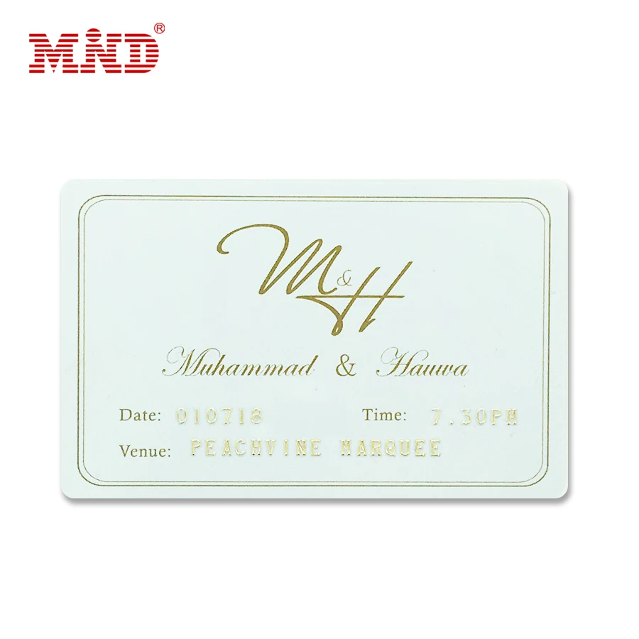 Бесплатный дизайн, Подарочная открытка из ПВХ и бумаги PMS, свадебная открытка, vip-карта