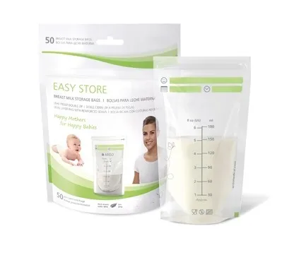 wholesale double zipper breast milk storage bags