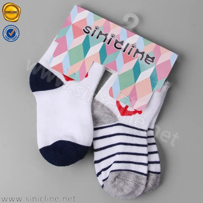 wholes sales Plastic socks hanger /socks hook with printing paper tags