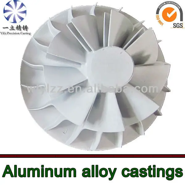 Aluminum alloy die casting compressor wheel for railway wagon parts
